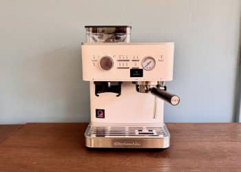 The KitchenAid Semi-Automatic Espresso Machine is excellent — and now I think all manual machines should feature flat-bottomed porta filters