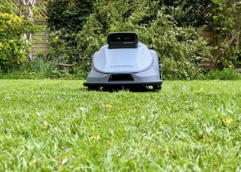 The TerraMow V1000 robot lawn mower is the perfect wire-free lawnbot for newbies and technophobes