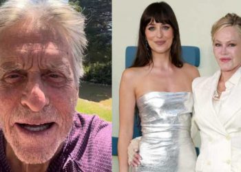 Dakota Johnson’s mother shows support for Michael Douglas