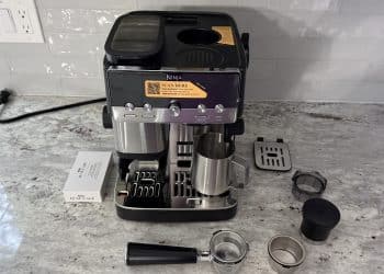 The fun-size Ninja Luxe Café Mini helps you brew tasty espresso and drip coffee if your kitchen isn’t big enough for two separate machines