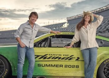 Where did Tom Cruise film his ‘Days of Thunder’ sequel video?