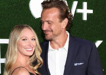 Jason Segel is a husband as he weds longtime love Kayla Radomski