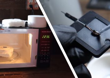 YouTuber makes a fully functioning solar cell at home using a microwave